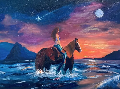 Where the Water Carries Her Home by Nancy DeMore, Painting for Sale on Select