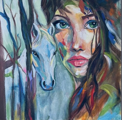 Whisper Between Worlds by Nancy DeMore, Painting for Sale on Select