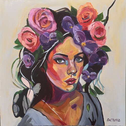Bohemian Crown by Nancy DeMore, Painting for Sale on Select