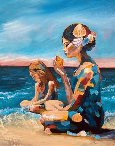 The Sea Passed Down by Nancy DeMore, Painting for Sale on Select