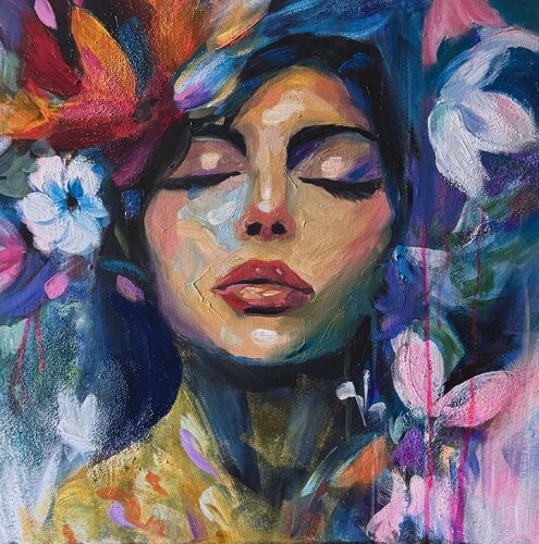 Dreaming in Bloom by Nancy DeMore, Painting for Sale on Select