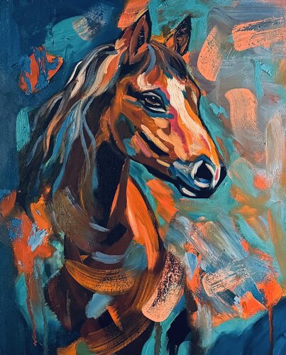 Wild Horses by Nancy DeMore, Painting for Sale on Select
