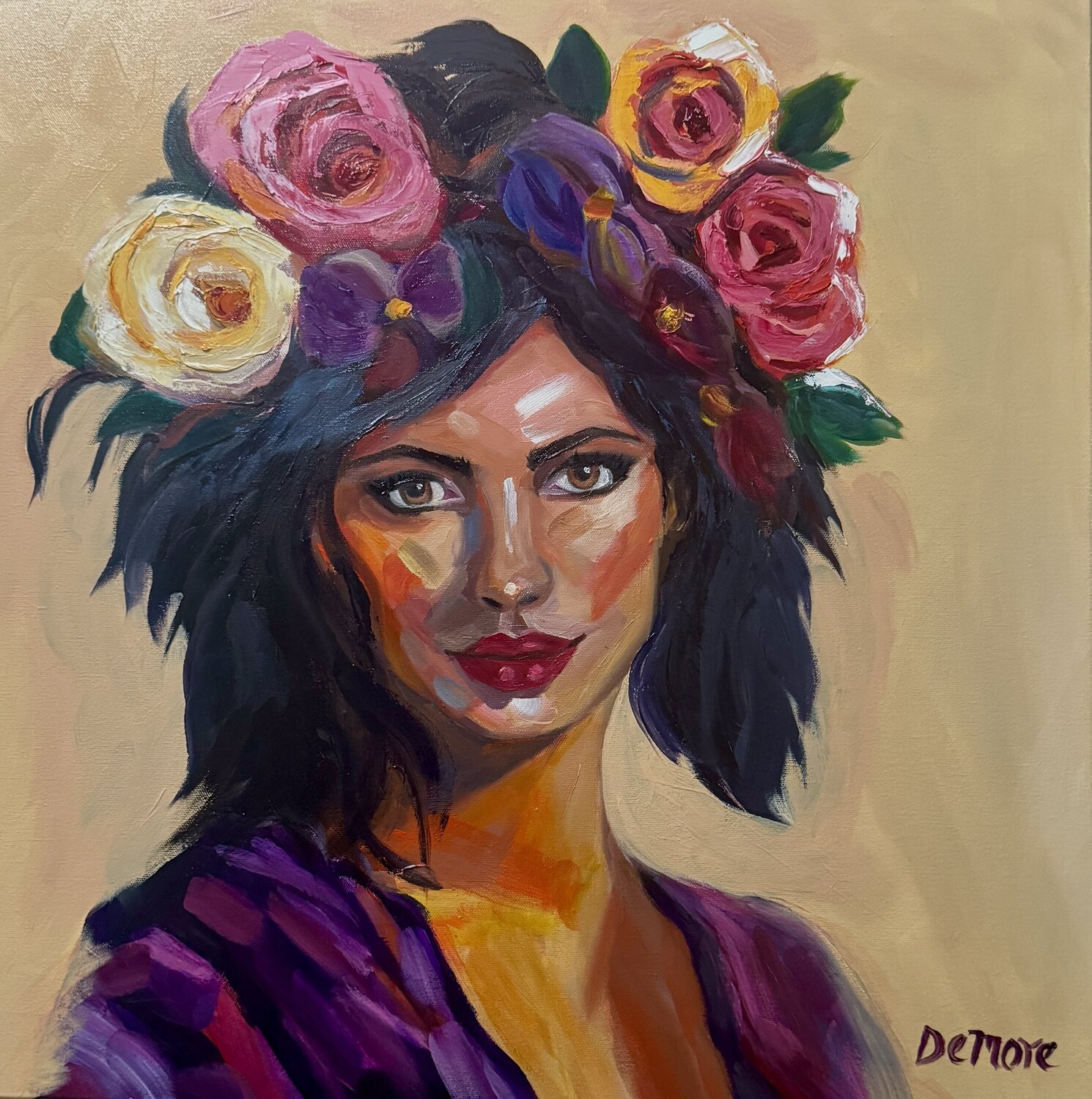 Unspoken Strength Nancy DeMore Original painting for sale