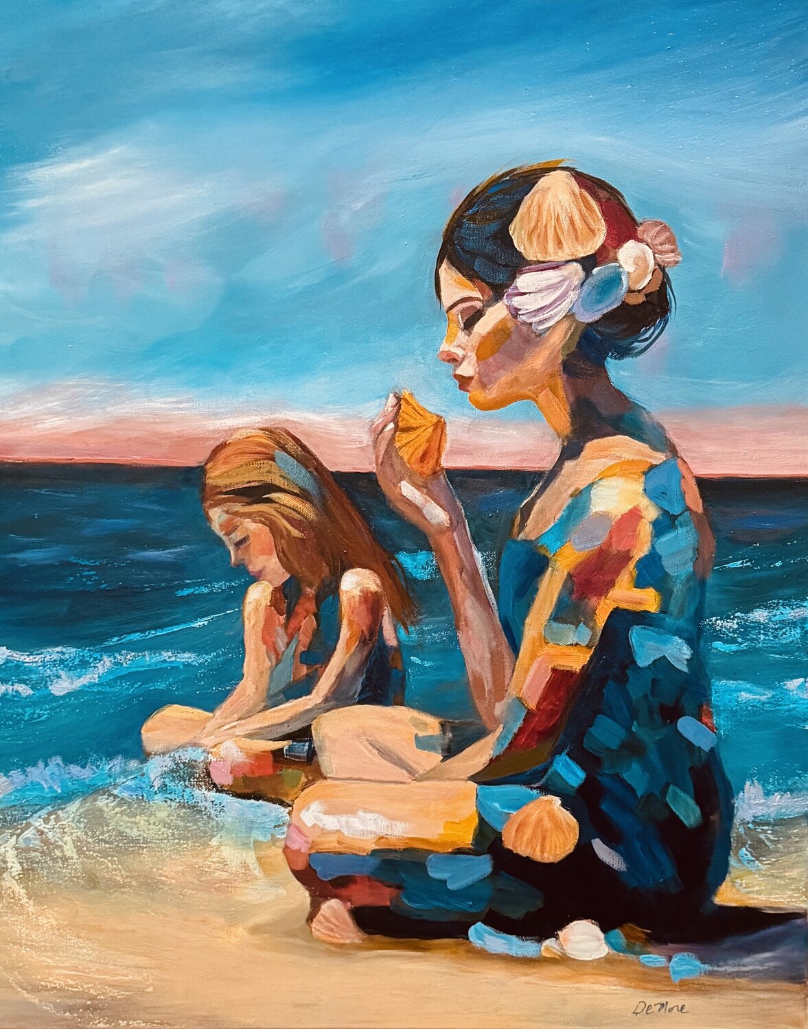 The Sea Passed Down Nancy DeMore Original painting for sale