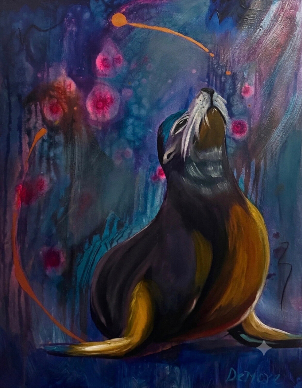 Sunbather Nancy DeMore Original painting for sale