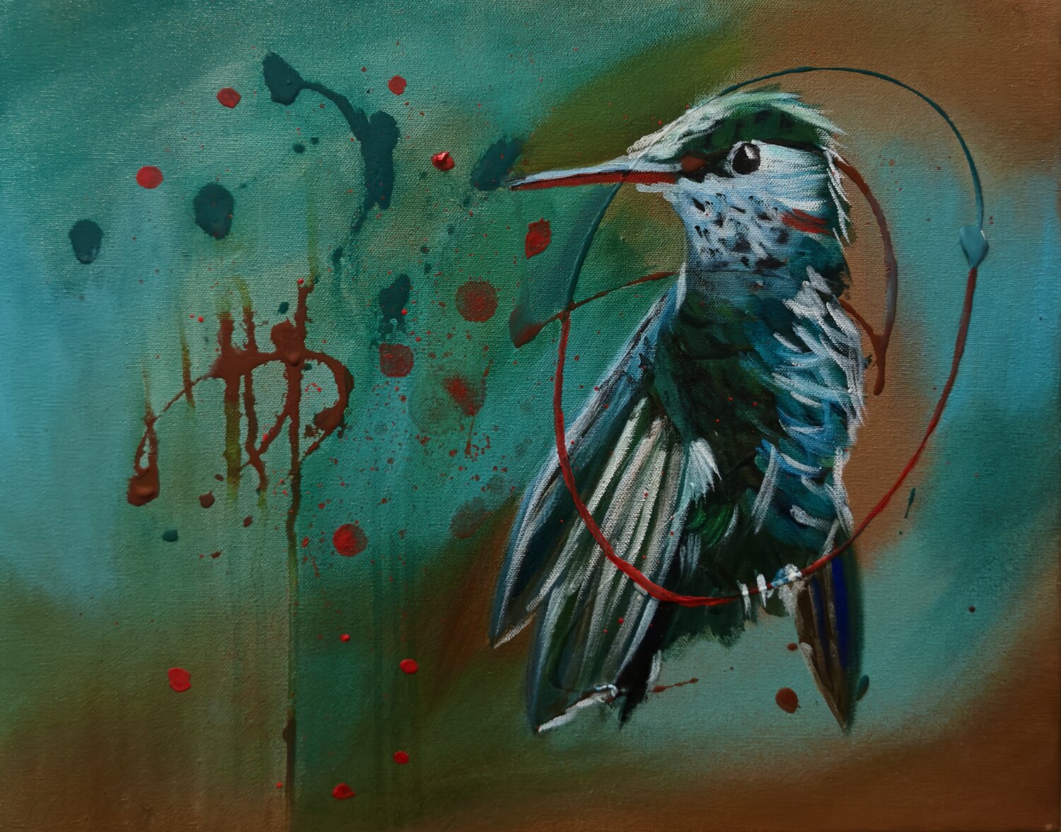 Iridescent Motion Nancy DeMore Original painting for sale