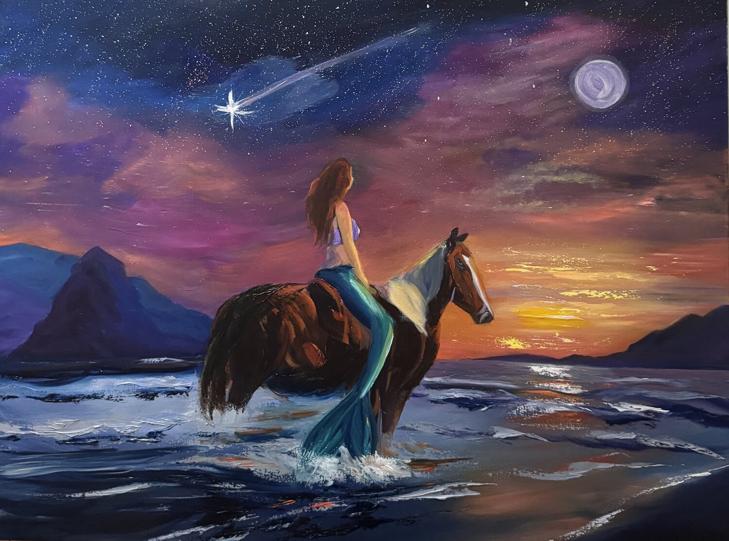 Where the Water Carries Her Home Nancy DeMore Original painting for sale