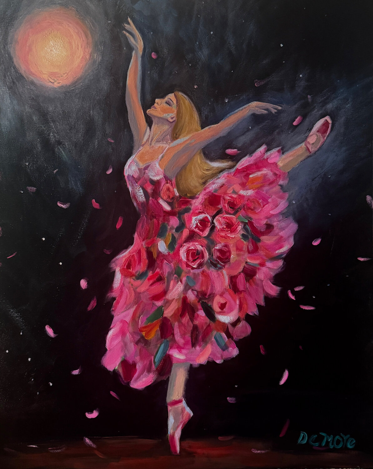 Moonlit Nancy DeMore Original painting for sale