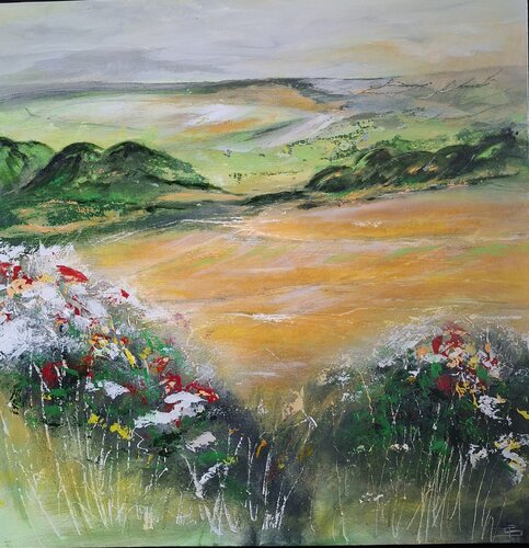 Balade champêtre by Françoise Schmidt, Painting for Sale on Select