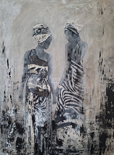 Rencontre by Françoise Schmidt, Painting for Sale on Select