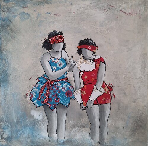 Les deux sœurs von Françoise Schmidt, Malerei kaufen auf Select