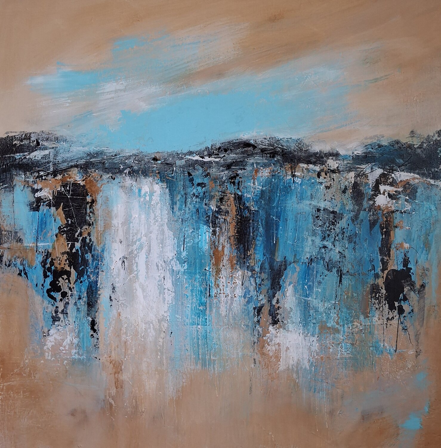 Coup de sirocco Françoise Schmidt Original painting for sale