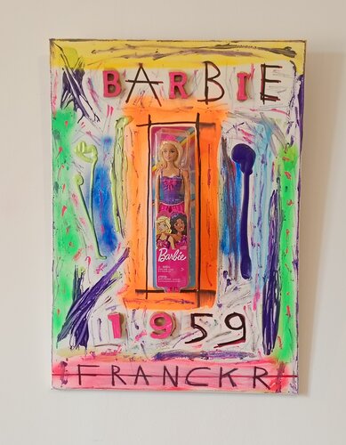 La poupée Barbie by Franck Rivoal, Painting for Sale on Select