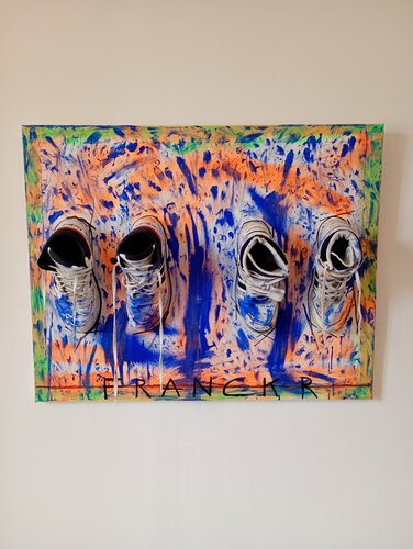 Un père et un fils by Franck Rivoal, Painting for Sale on Select