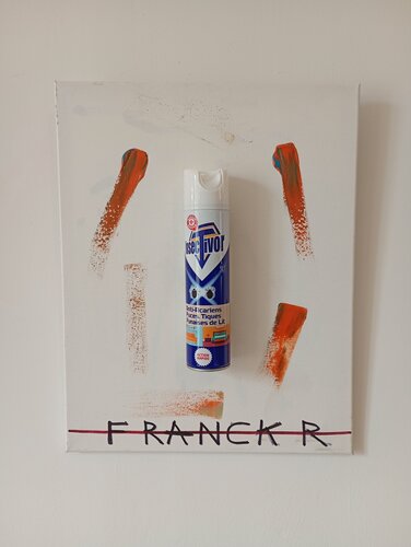 La bombe aérosol Insectivor by Franck Rivoal, Painting for Sale on Select