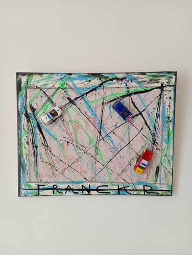 Jackson Pollock, la circulation en ville by Franck Rivoal, Painting for Sale on Select