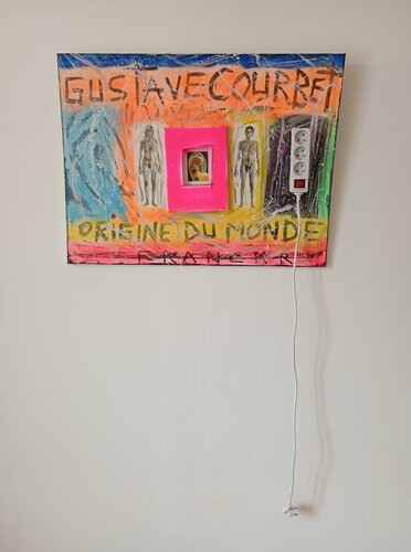 Gustave Courbet " L'origine du Monde " by Franck Rivoal, Painting for Sale on Select