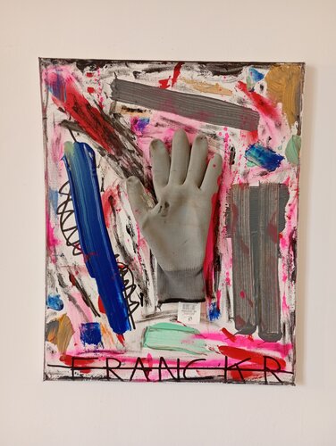 La main gantée by Franck Rivoal, Painting for Sale on Select
