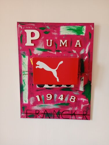 Puma 1948 " La boite de chaussures " by Franck Rivoal, Painting for Sale on Select
