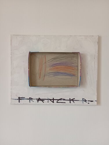 Le couvercle de la boite de puzzle " Raiponce " by Franck Rivoal, Painting for Sale on Select