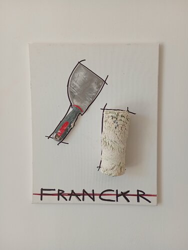 Autoportrait de chantier by Franck Rivoal, Painting for Sale on Select