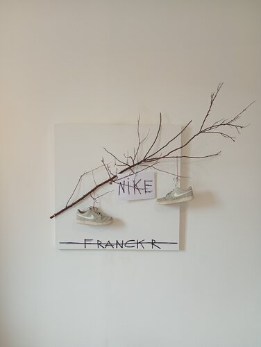 LES PAS DE MON FILS by Franck Rivoal, Painting for Sale on Select
