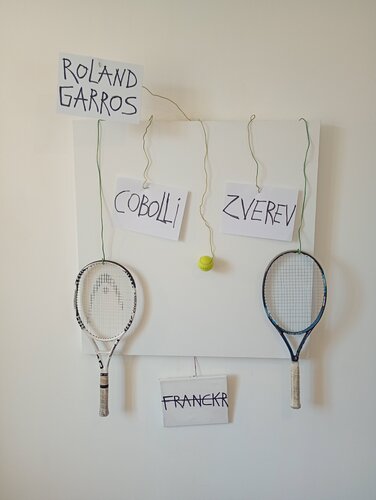 ROLLAND GARROS - LE DERNIER ÉCHANGE von Franck Rivoal, Malerei kaufen auf Select