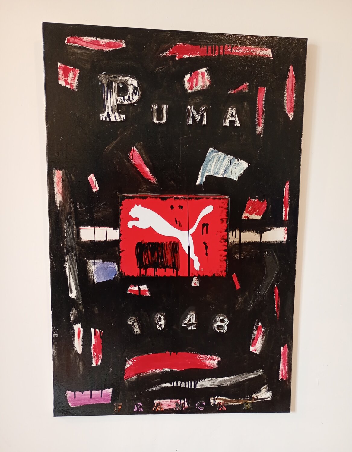 Puma 1948 boite de chaussures Franck Rivoal Original painting for sale
