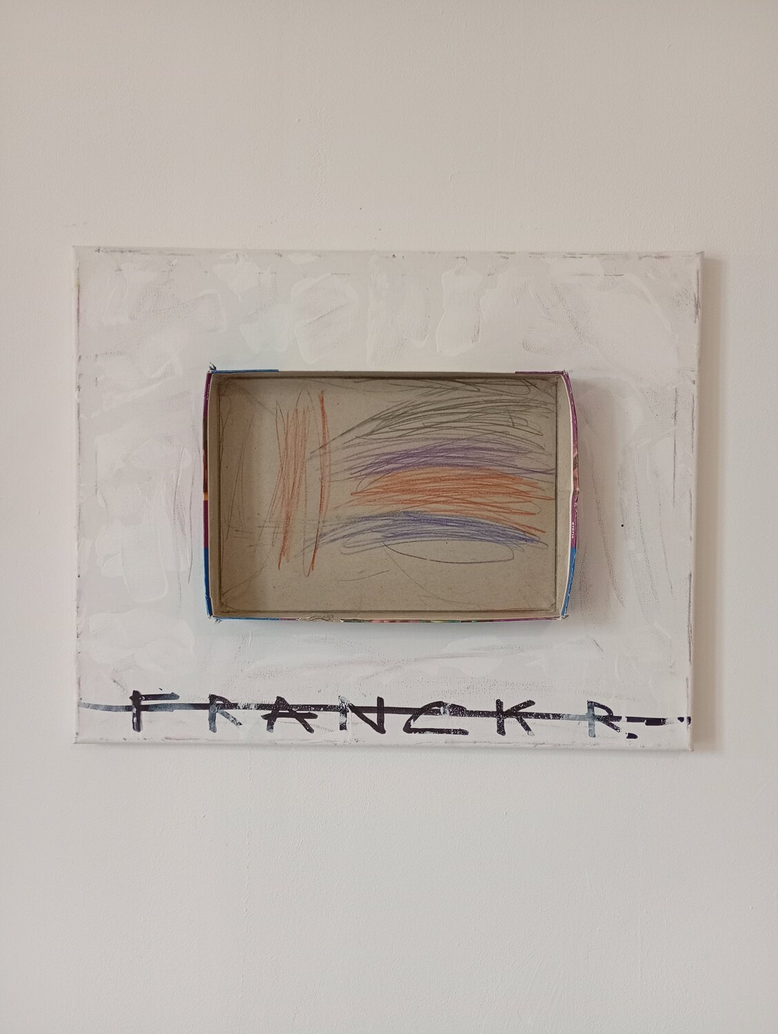 Le couvercle de la boite de puzzle " Raiponce " Franck Rivoal Original painting for sale