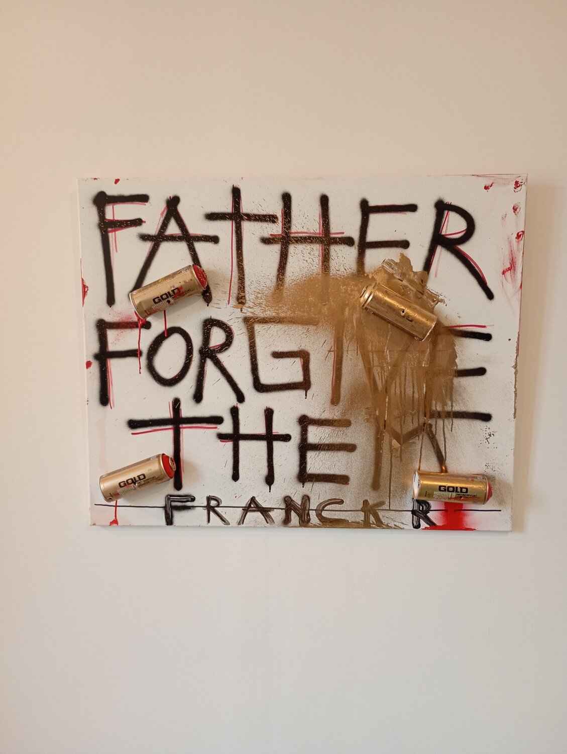 Father Forgive Them Franck Rivoal Original painting for sale