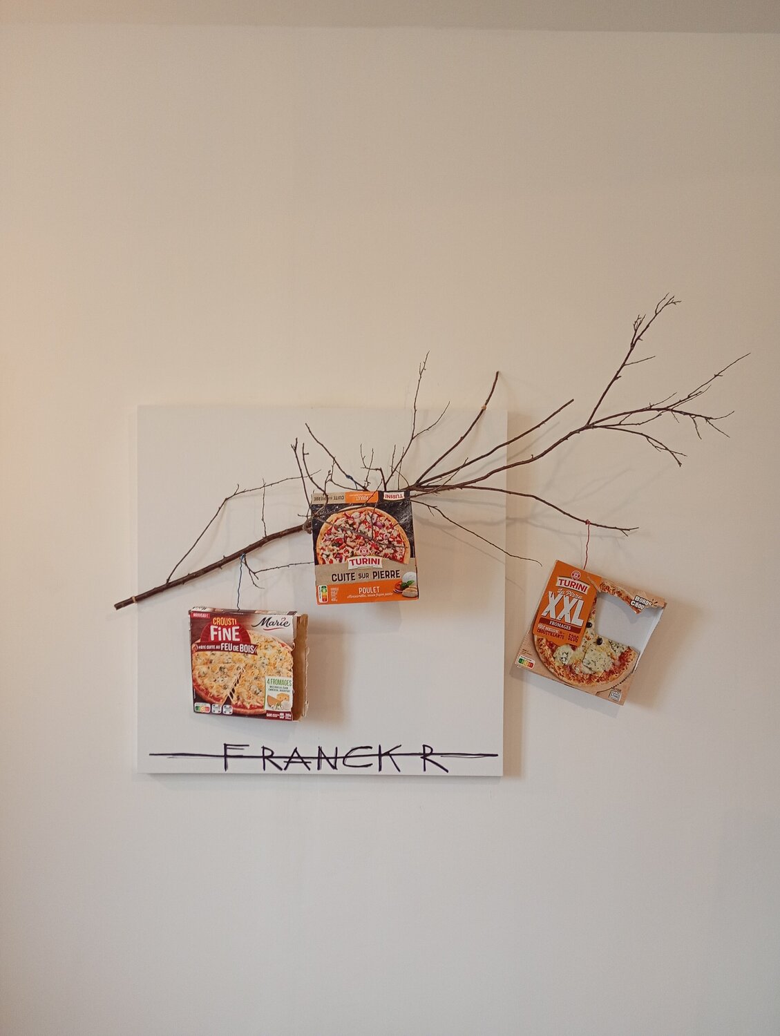 L'ARBRE A PIZZAS Franck Rivoal Original painting for sale