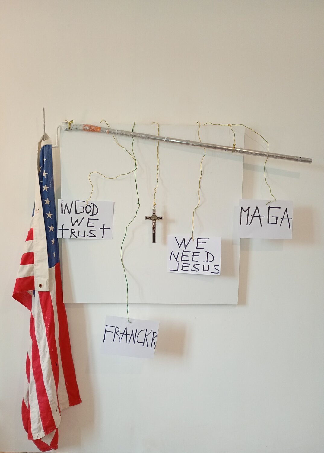 IN GOD WE TRUST Franck Rivoal Originalgemälde zu verkaufen