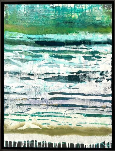Celadon I & II by Sabine Leclercq Haanaes, Painting for Sale on Select