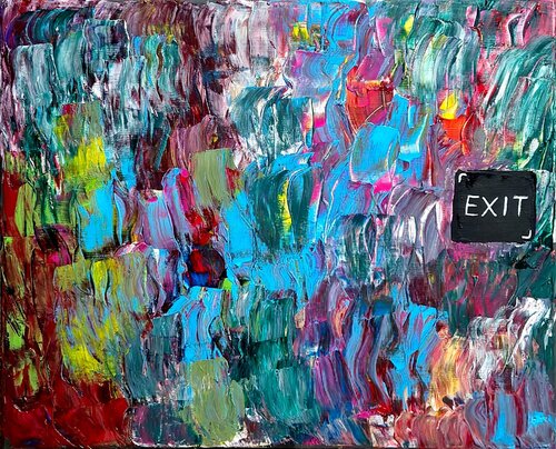 La via d'uscita by Luca Ceccacci, Painting for Sale on Select