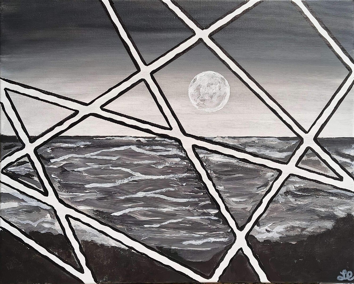 Il colore in gabbia Luca Ceccacci Original painting for sale