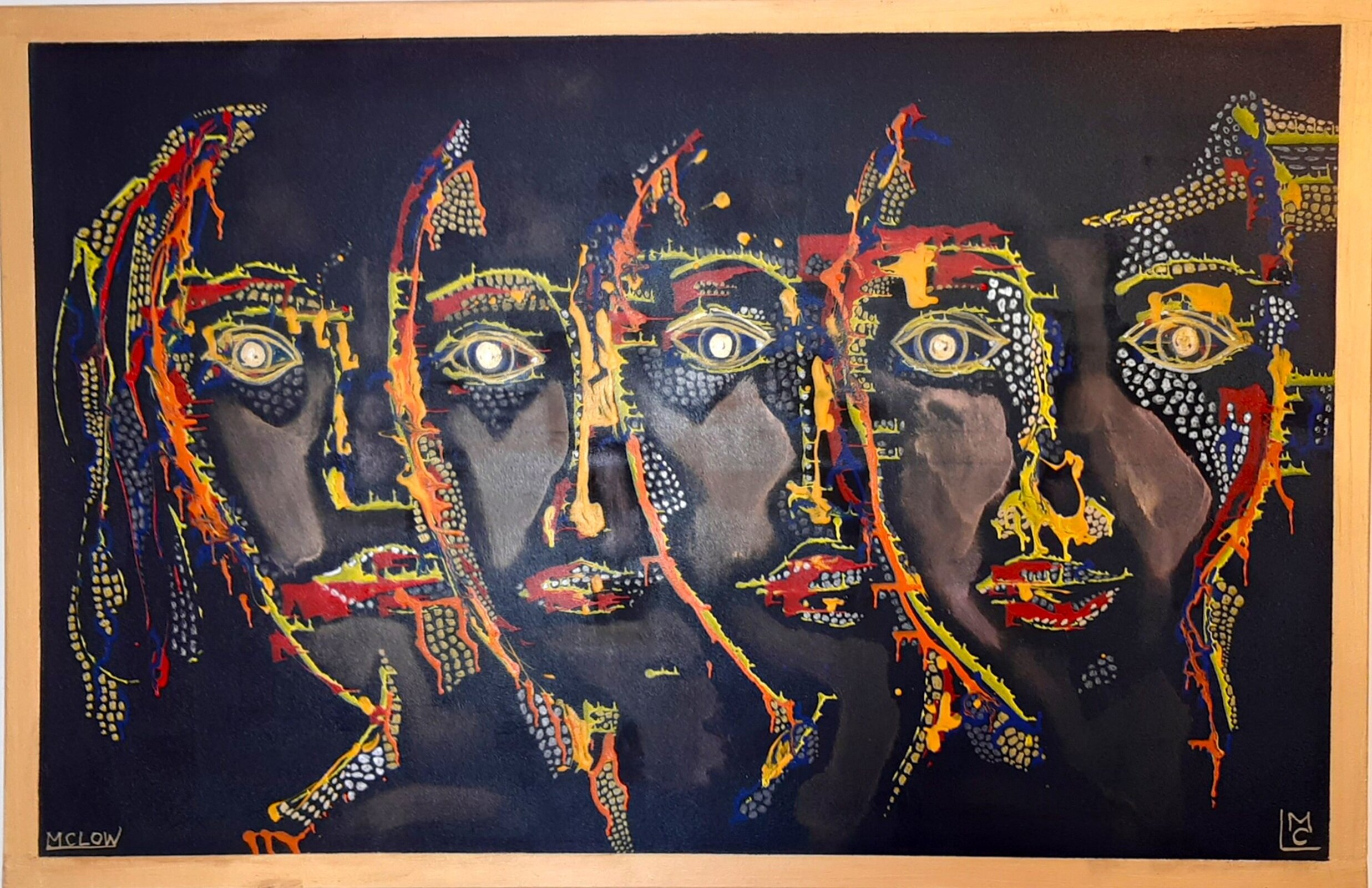 Faces on Black No.2