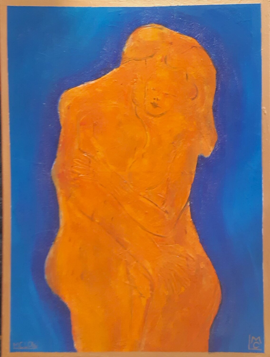 Two Colors Love Nr2 Martin Christoph Löw Original painting for sale