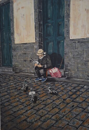 Tomás el loco by Jose González, Painting for Sale on Select