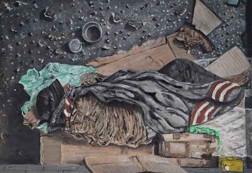 Indigente by Jose González, Painting for Sale on Select