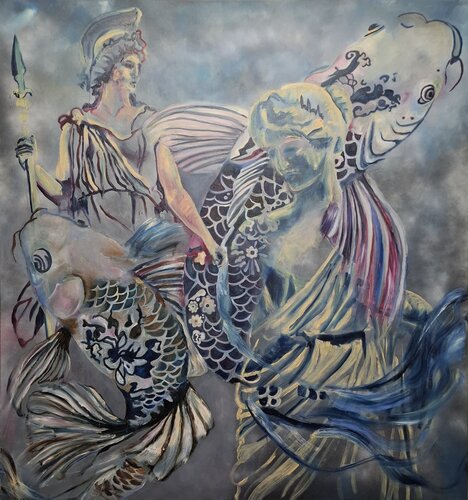 Nymphensee by Marta Stratskas, Painting for Sale on Select