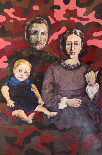 Strange Trio by Marta Stratskas, Painting for Sale on Select