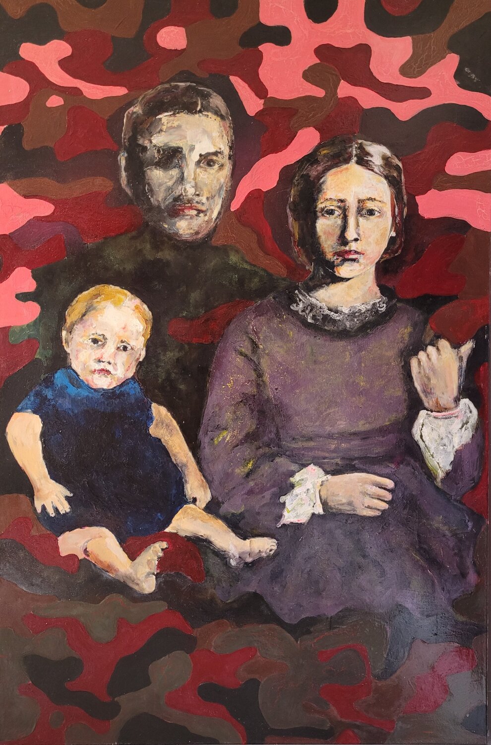 Strange Trio Marta Stratskas Original painting for sale