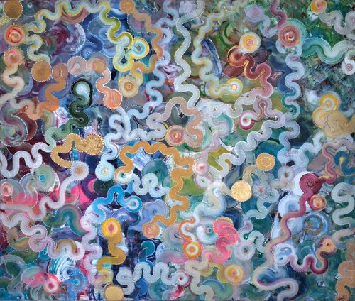 Attracting the goodness by Celina Drzewiecka, Painting for Sale on Select