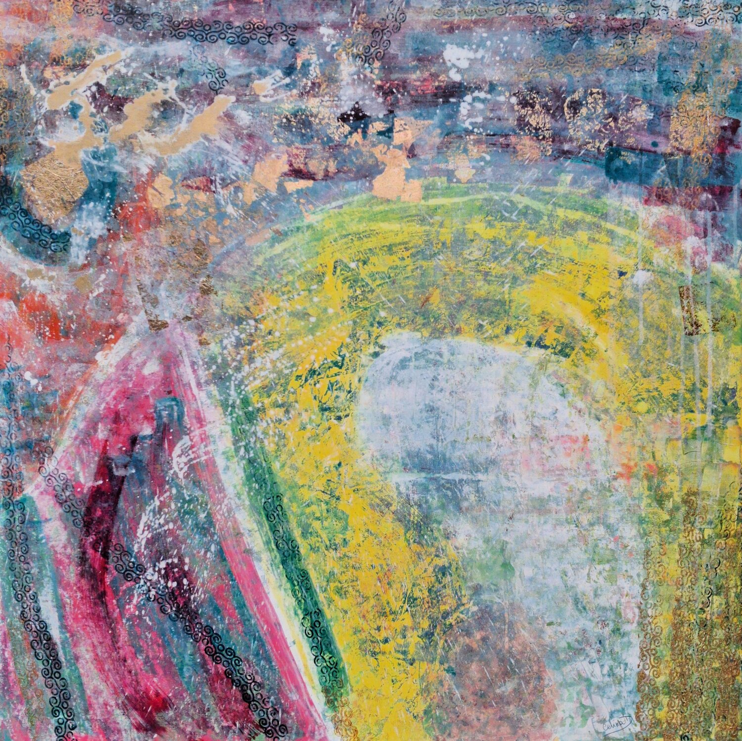 Przyjmowanie Celina Drzewiecka Original painting for sale