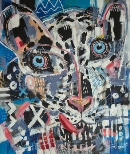 "Irbis" by Olzhas Issan, Painting for Sale on Select