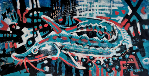 "Beluga" by Olzhas Issan, Painting for Sale on Select