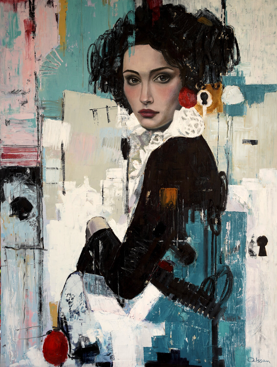 Guardian of the Secret Olzhas Issan Original painting for sale