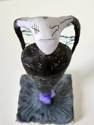 The Marked One — Original Dark Symbolic Sculpture by Alisa Anderson, Sculpture for Sale on Select