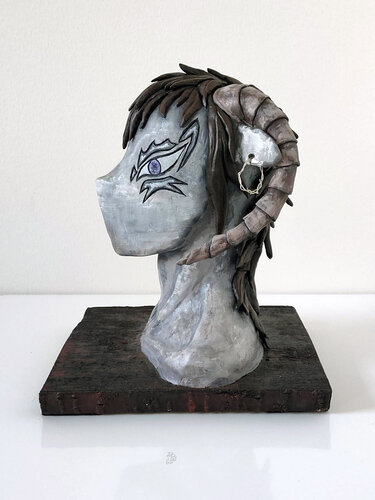 Dark Faun — Original Mythological Bust Sculpture by Alisa Anderson, Sculpture for Sale on Select