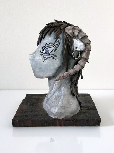 Dark Faun — Original Mythological Bust Sculpture by Alisa Anderson, Sculpture for Sale on Select